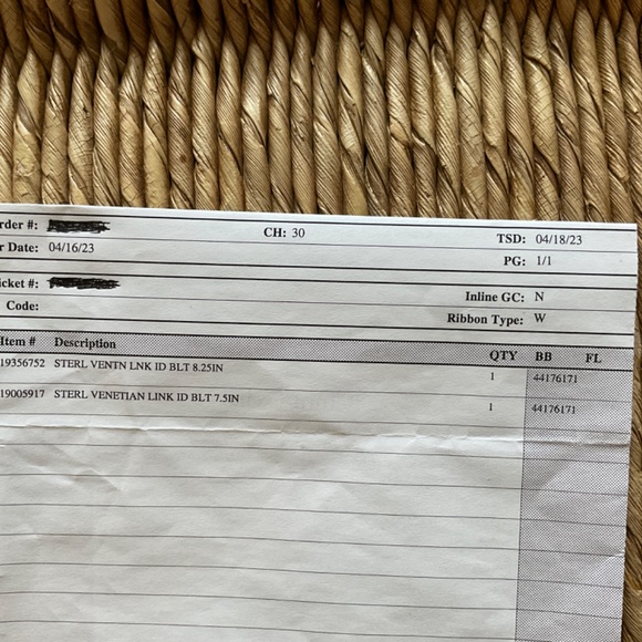 Tiffany & Co Women’s Sterling Silver Venetian ID Bracelet 7.5” - Picture 3 of 4